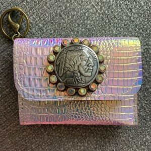 Holographic Coin-Embellished Wallet